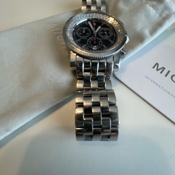 Michele Real Diamond UNISEX Sportsail Watch Black Face - Picture 5 of 10